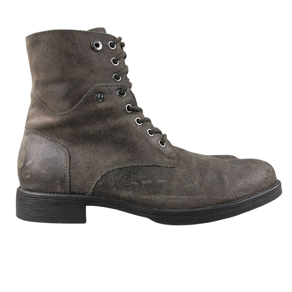 Aston Grey Men's Size 9.5 Brooklyn Brown Leather Lace-Up Casual Dress Boots